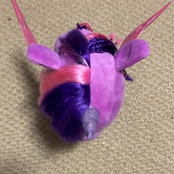 TY my little pony twilight sparkle large purple plush unicorn sparkly wings 2014 - Picture 6 of 15